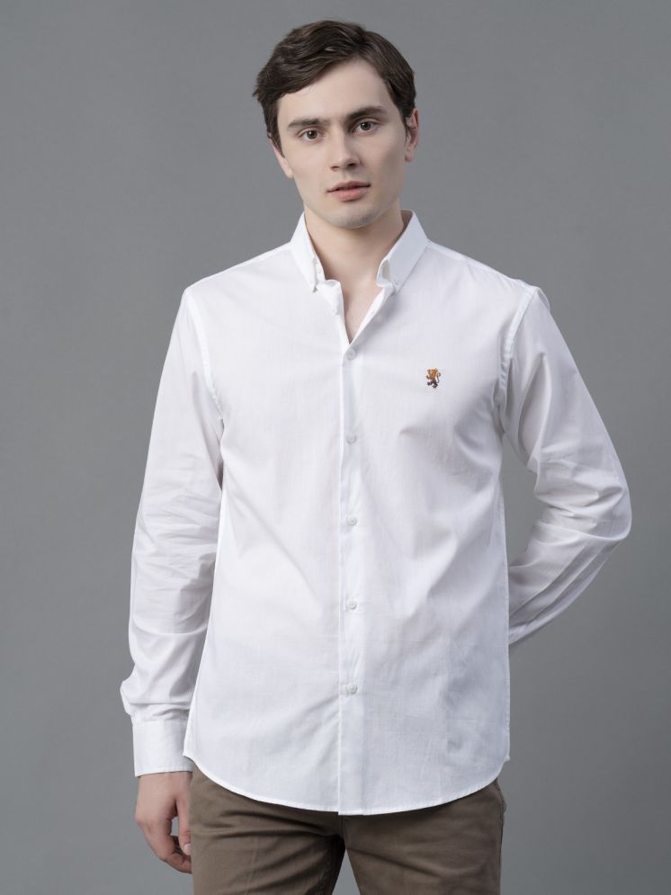     			Red Tape 100% Cotton Regular Fit Solids Full Sleeves Men's Casual Shirt - White ( Pack of 1 )