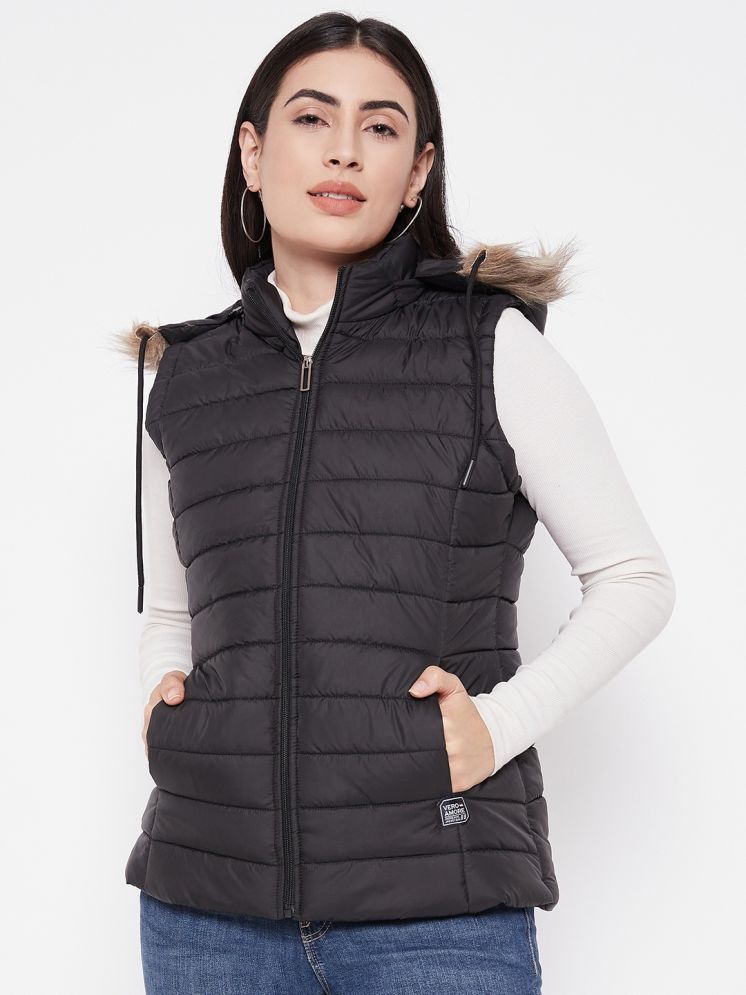     			VERO MODERNO - Polyester Black Puffer