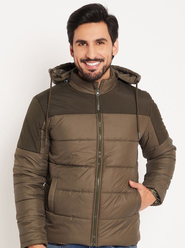     			VERO MODERNO Polyester Men's Puffer Jacket - Olive ( Pack of 1 )