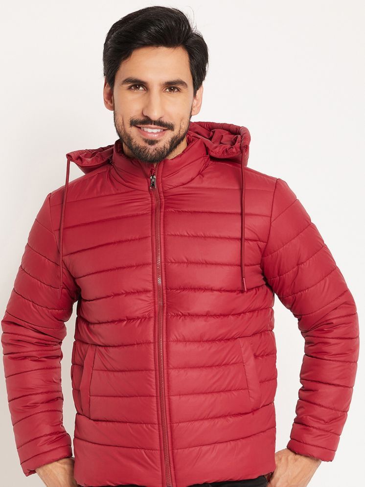     			VERO MODERNO Polyester Men's Puffer Jacket - Maroon ( Pack of 1 )