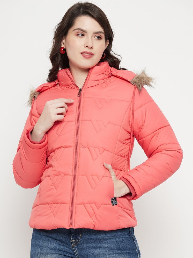     			VERO MODERNO - Polyester Peach Quilted/Padded Jackets