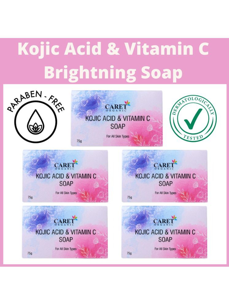     			Caret Organic Skin Whitening & Vitamin C Bathing Bar for All Skin Type ( Pack of 5 )