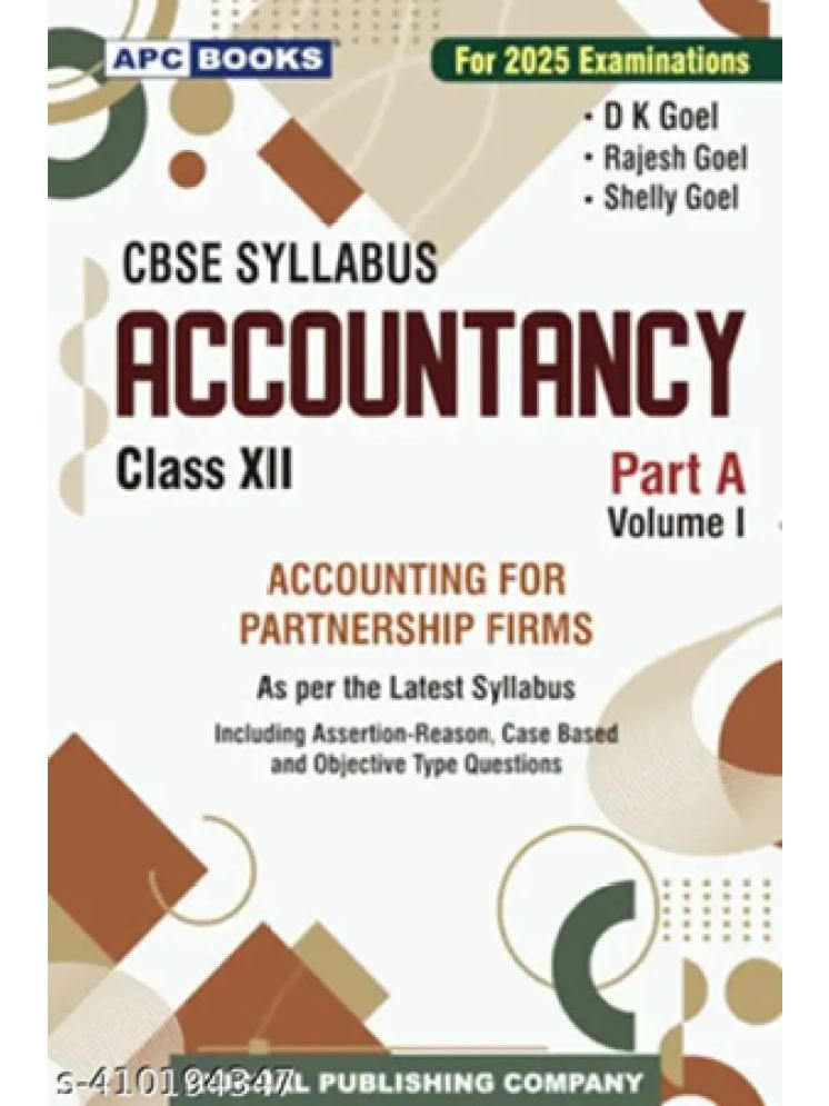     			Accountancy Part A Vol. 1 (Accounting For Partnership Firms) For Class 12 - CBSE