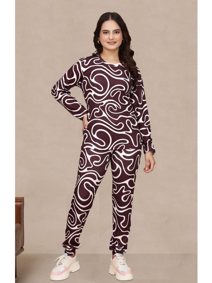     			DTR FASHION Multi Cotton Blend Printed Tracksuit - Pack of 1