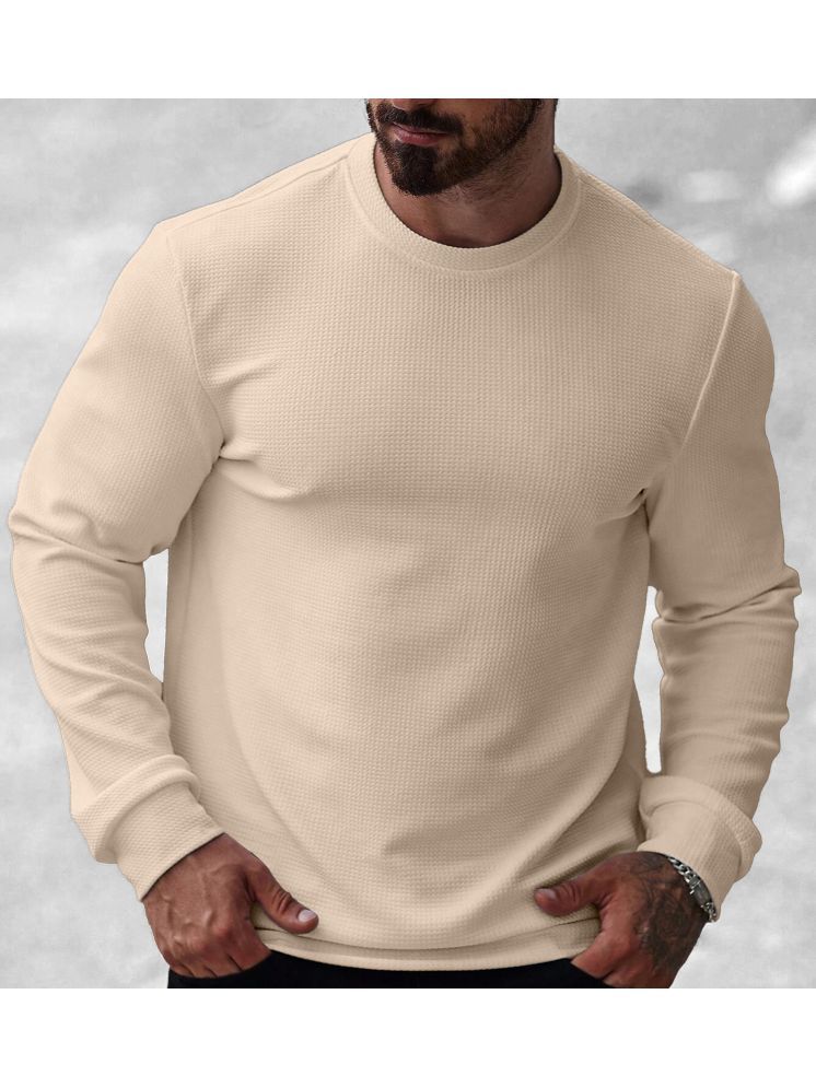     			KAJARU Cotton Blend Round Neck Men's Sweatshirt - White ( Pack of 1 )