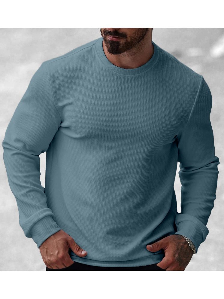     			KAJARU Cotton Blend Round Neck Men's Sweatshirt - Mint Green ( Pack of 1 )