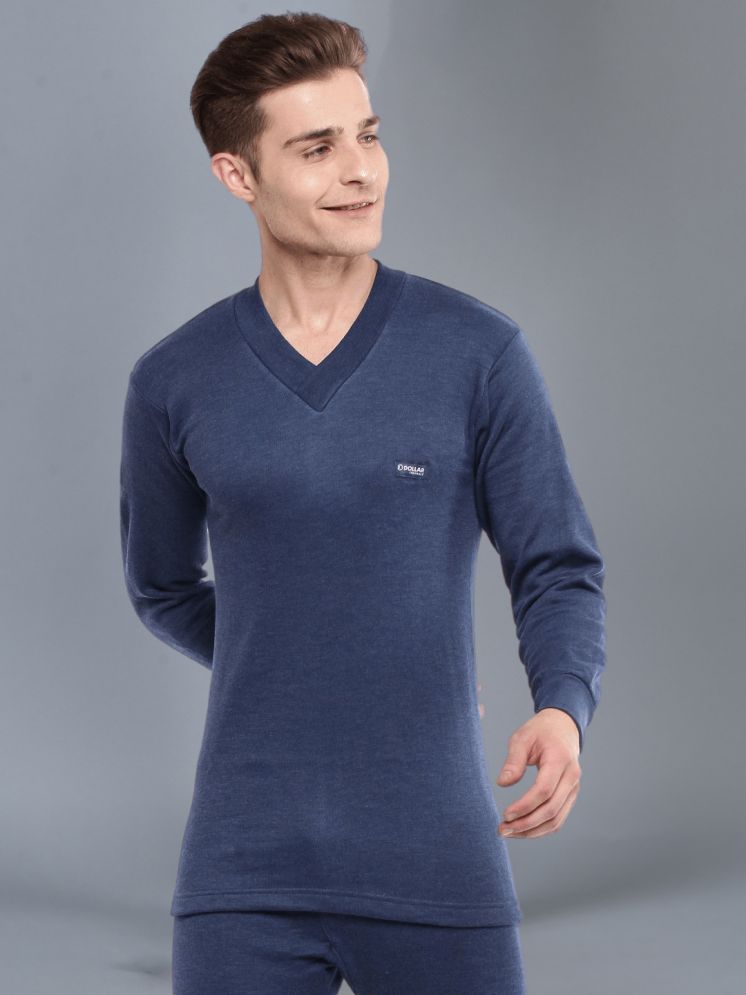     			Dollar Pack of 1 Cotton Blend Men's Thermal Tops ( Blue )