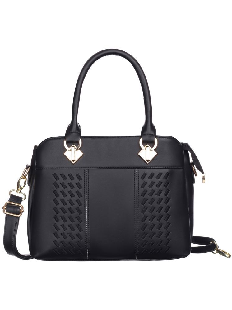     			Fostelo Black Faux Leather Sling Bag