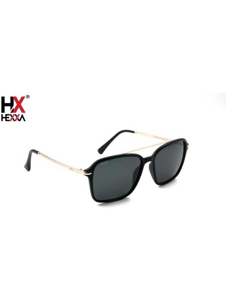     			Hexxa Black Panto Sunglasses ( Pack of 1 )