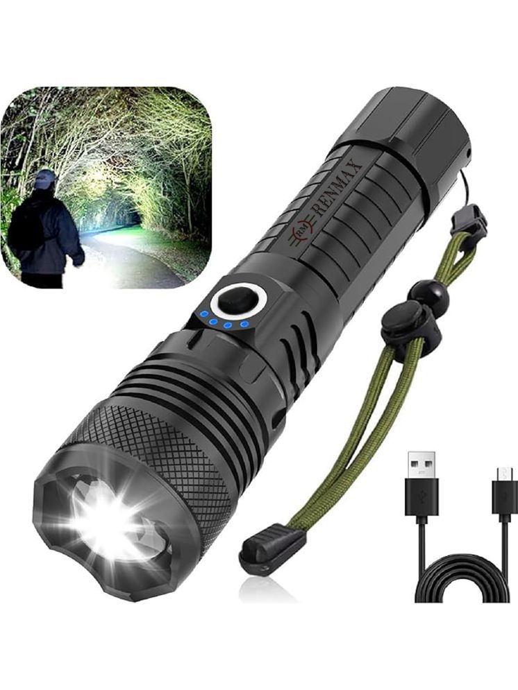     			RENMAX - Above 50W Rechargeable Flashlight Torch ( Pack of 1 )