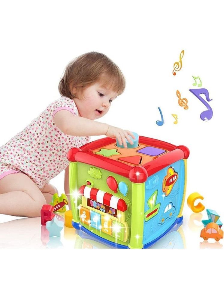     			SUKON 6 in 1 Activity Cube Baby Toy for 6 to 36 Months, Toddler Piano Center Best First Birthday Gift for 1 to 3 Y Old Girl Boy, Busy Learners Educational Toys(Multicolor)  (2.5) 2 Ratings Have a question?