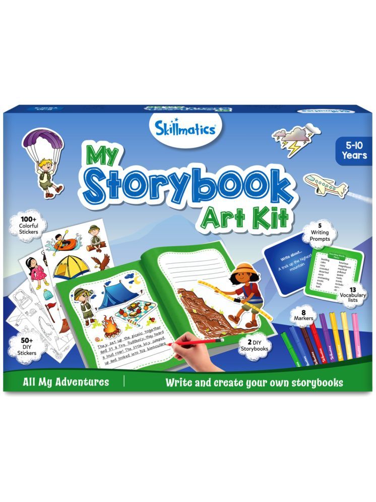     			Skillmatics Storybook Adventure Art Kit - Write & Create Storybooks, Creative Activity, DIY Kit, 150+ Stickers, Gifts for Kids Ages 5, 6, 7, 8, 9, 10