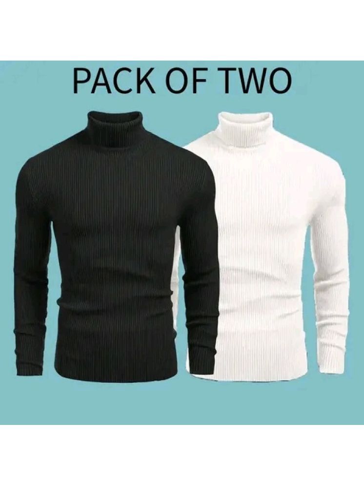     			TOROLY Woollen High Neck Men's Full Sleeves Pullover Sweater - Multicolor ( Pack of 2 )