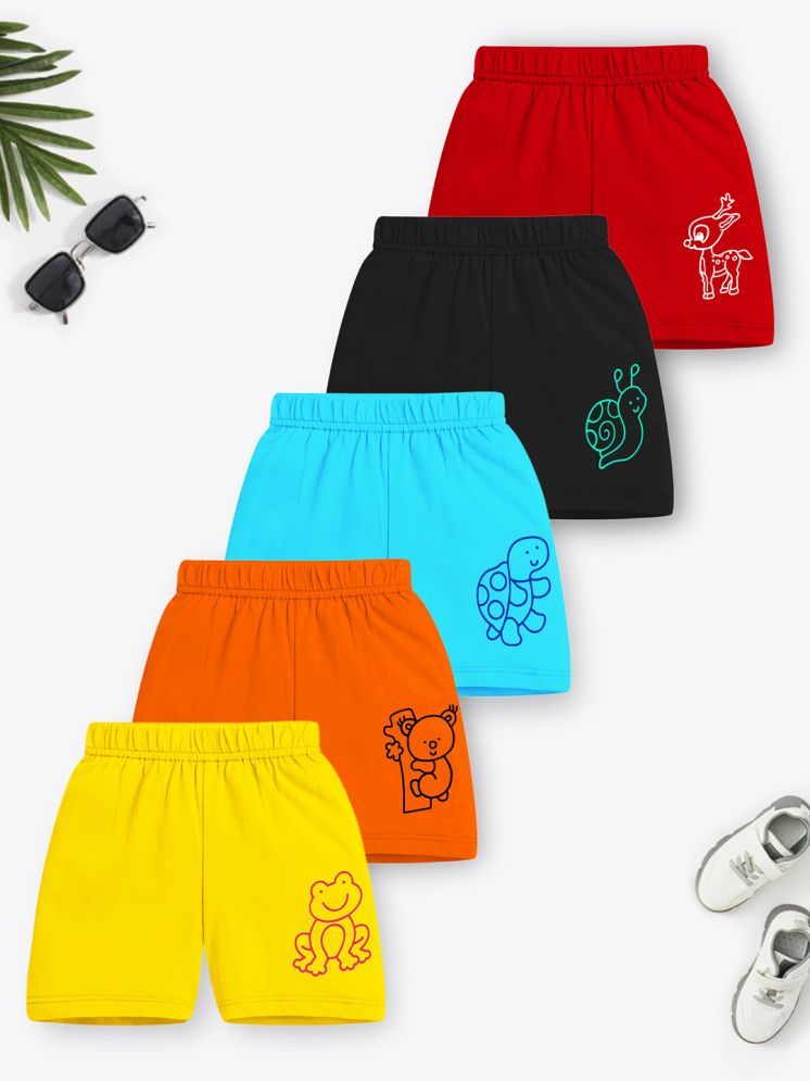     			Trampoline Pack of 5 Cotton Shorts For Boys ( Multicolor )