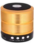 Retailstore Portable Wireless 5 W Bluetooth Speaker Bluetooth v5.0 with Aux,SD card Slot,USB Playback Time 6 hrs Gold