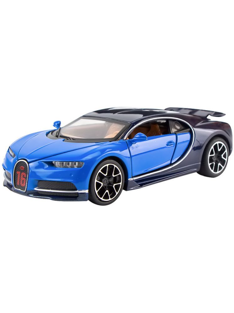     			Bluebell 1:32 Scale Bugatti Chiron Die-Cast Metal Car with Sport car Openable Doors Light and Sound,Pull Back Function Indoor Outdoor Toy for Kids