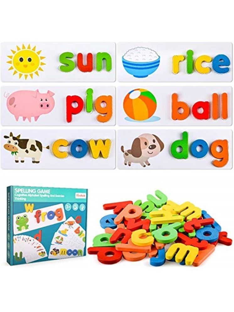     			Chocozone Spelling Games Word Matching Letter Puzzles Toddler Toys for 4+ year old Learning Toys for Kids (Spelling)