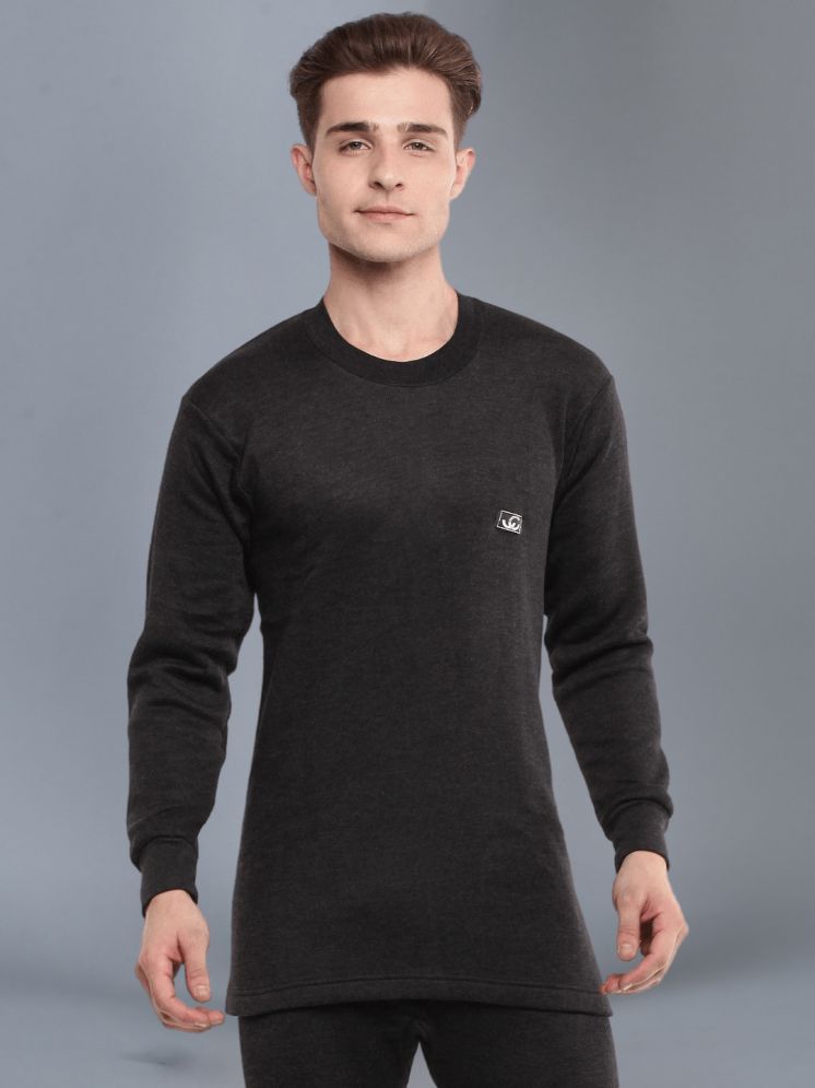     			Dollar Pack of 1 Cotton Blend Men's Thermal Tops ( Black )