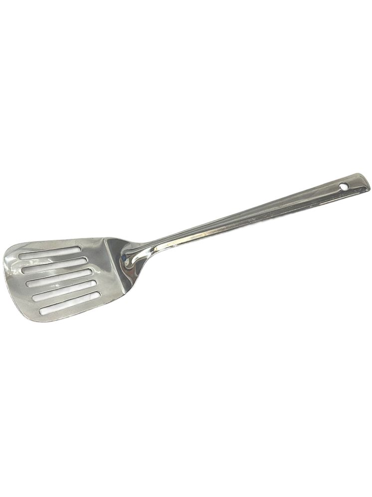     			Dynore Silver Steel Slotted Spatula ( Pack of 1 )