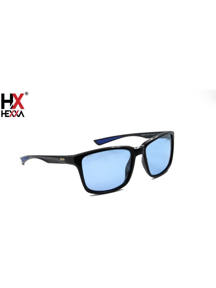     			Hexxa Black Oversized Sunglasses ( Pack of 1 )