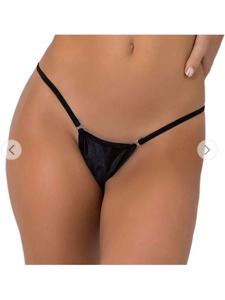     			Intimate Pack of 1 Cotton Lycra Women's G-Strings ( Black )