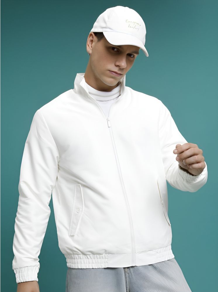     			PPTHEFASHIONHUB Polyester Men's Casual Jacket - White ( Pack of 1 )