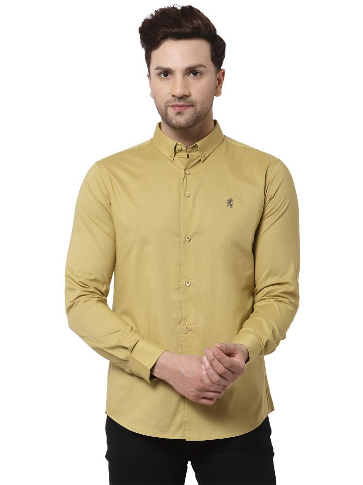     			Red Tape 100% Cotton Regular Fit Solids Full Sleeves Men's Casual Shirt - Yellow ( Pack of 1 )