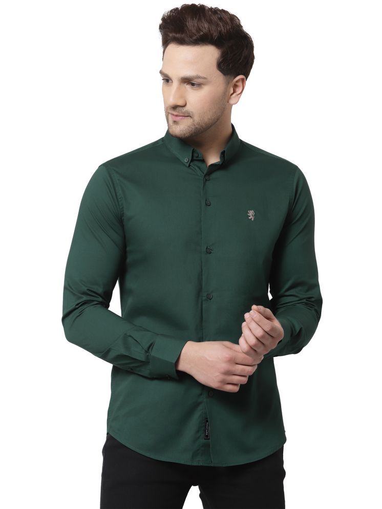     			Red Tape 100% Cotton Regular Fit Solids Full Sleeves Men's Casual Shirt - Green ( Pack of 1 )