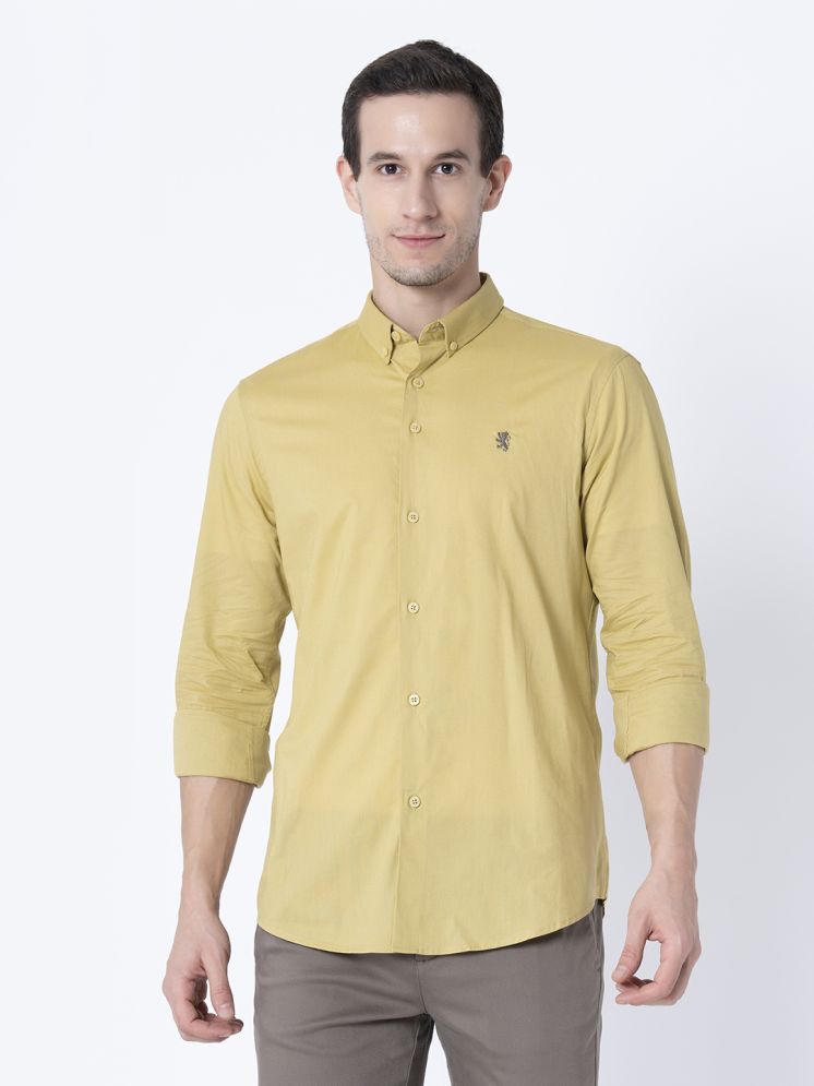     			Red Tape 100% Cotton Regular Fit Solids Full Sleeves Men's Casual Shirt - Yellow ( Pack of 1 )