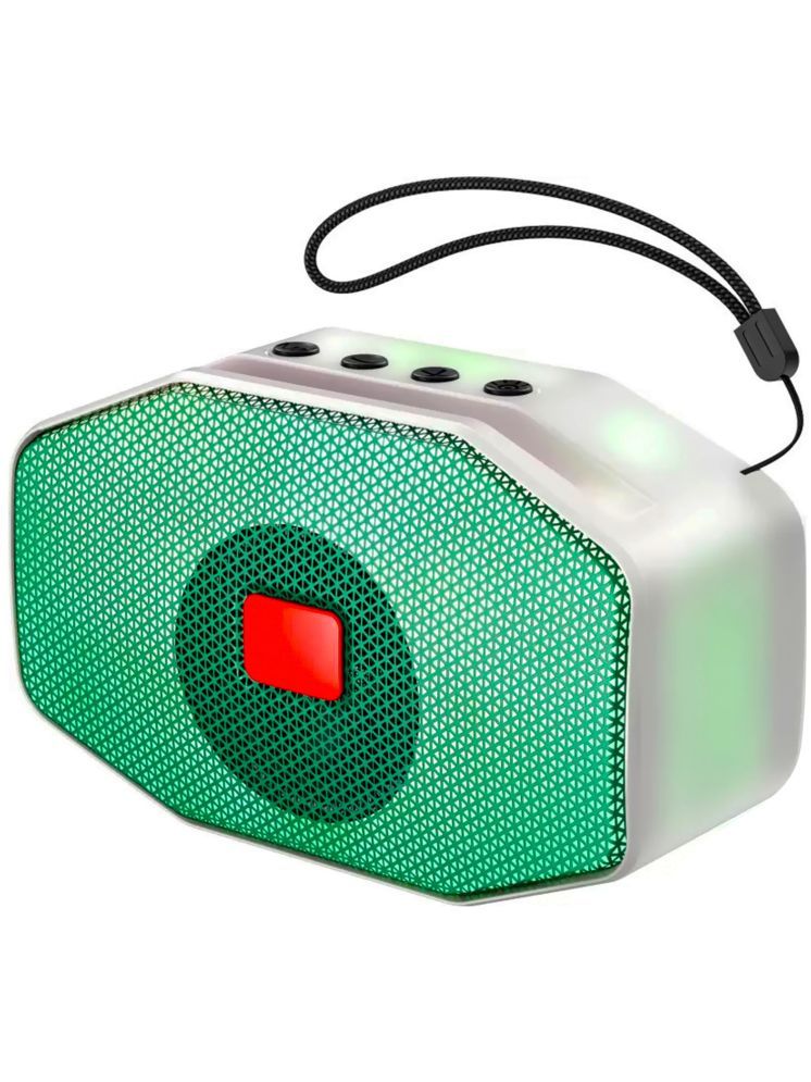     			Retailstore Powerful 5 W Bluetooth Speaker Bluetooth v5.0 with USB,SD card Slot Playback Time 6 hrs Green