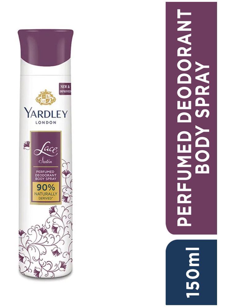     			Yardley Lace Satin Deo 150ml Deodorant Spray & Perfume for Women 150 ml ( Pack of 1 )