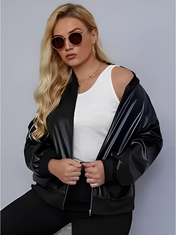     			curvy comfort - Leather Black Jackets