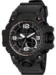 Harbor Black PU Analog-Digital Men's Watch