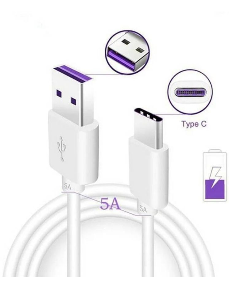     			AMYTEL White 5 A Type C Cable 1 Meter