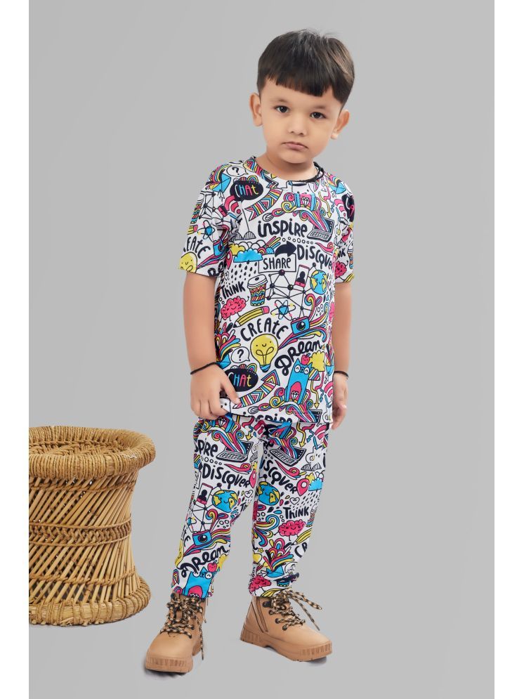     			ASTYLOR Pack of 1 Cotton Blend T-Shirt & Trackpants For Baby Boys ( Multicolor )