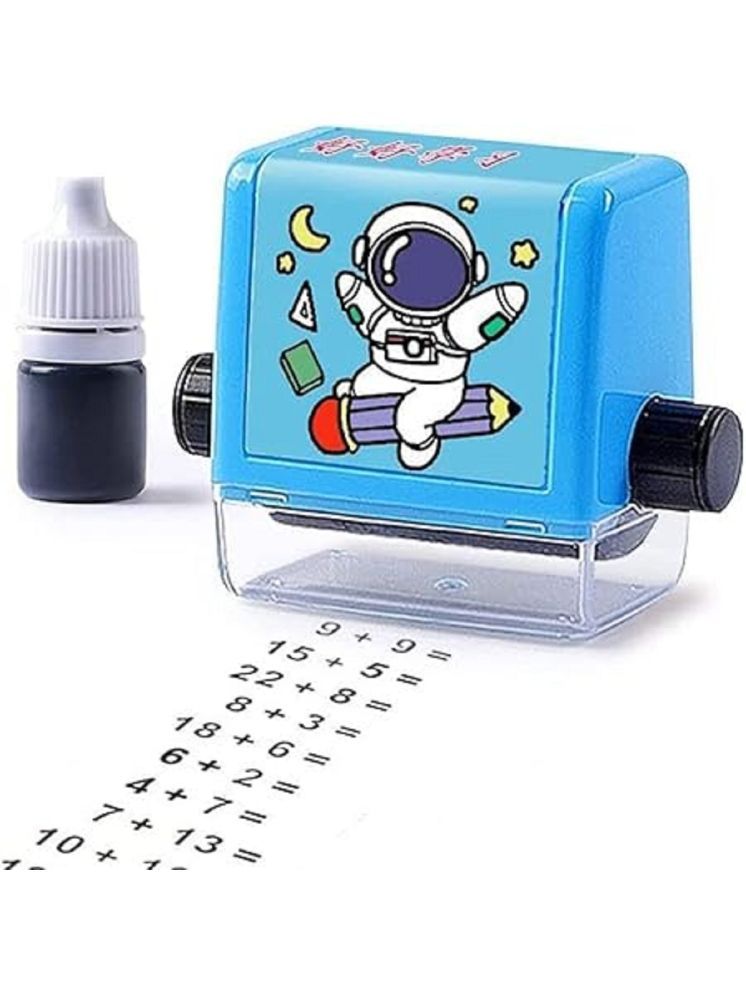     			Digital Teaching Roller Stamp | Plastic Number Rolling Stamp Addition Subtraction Math Exercises Toy for Kids Preschool Home School Supplies (Multicolor)