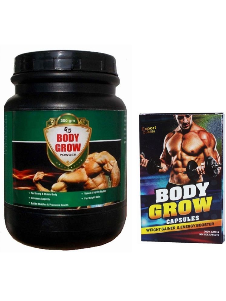     			Dr Chopra Body Grow Weight Gainer Capsule 10no.s & G&G Body Grow Powder 300 gm Chocolate