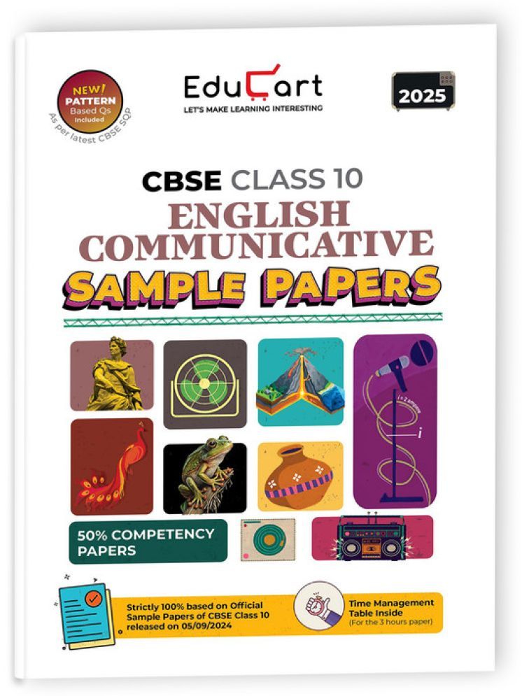     			Educart CBSE English Communicative Class 10 Sample Paper 2024-25 (new 50% competency Qs) 2025