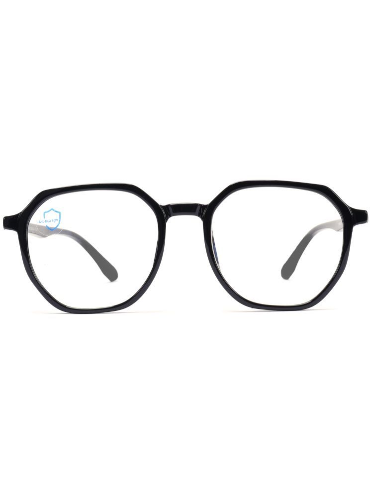     			Hexxa Black Oversized Eyeglass Frame ( Pack of 1 )