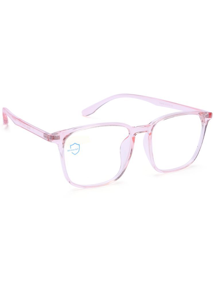     			Hexxa Pink Rectangular Eyeglass Frame ( Pack of 1 )