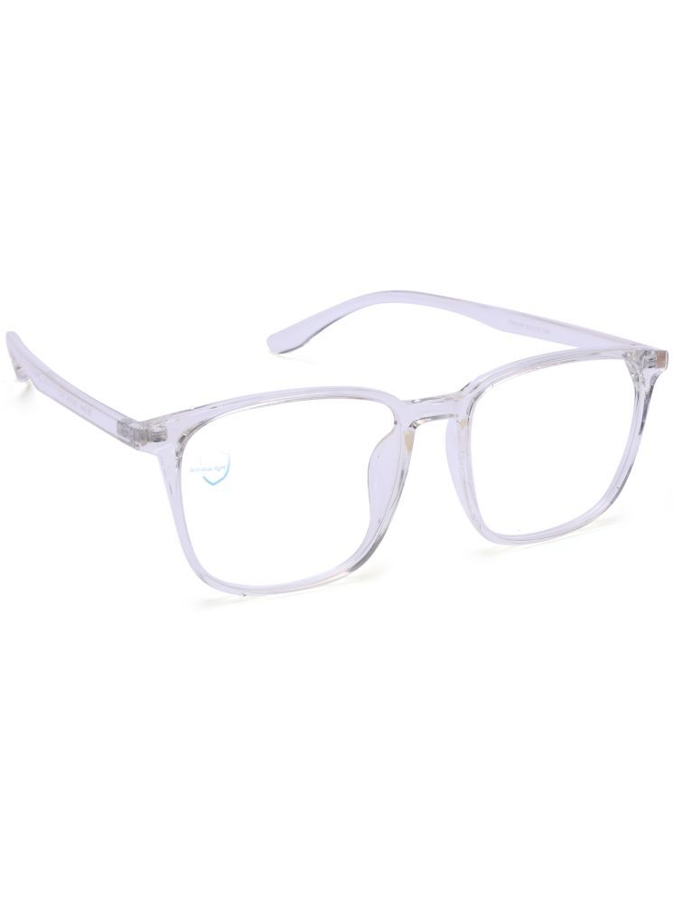     			Hexxa White Rectangular Eyeglass Frame ( Pack of 1 )