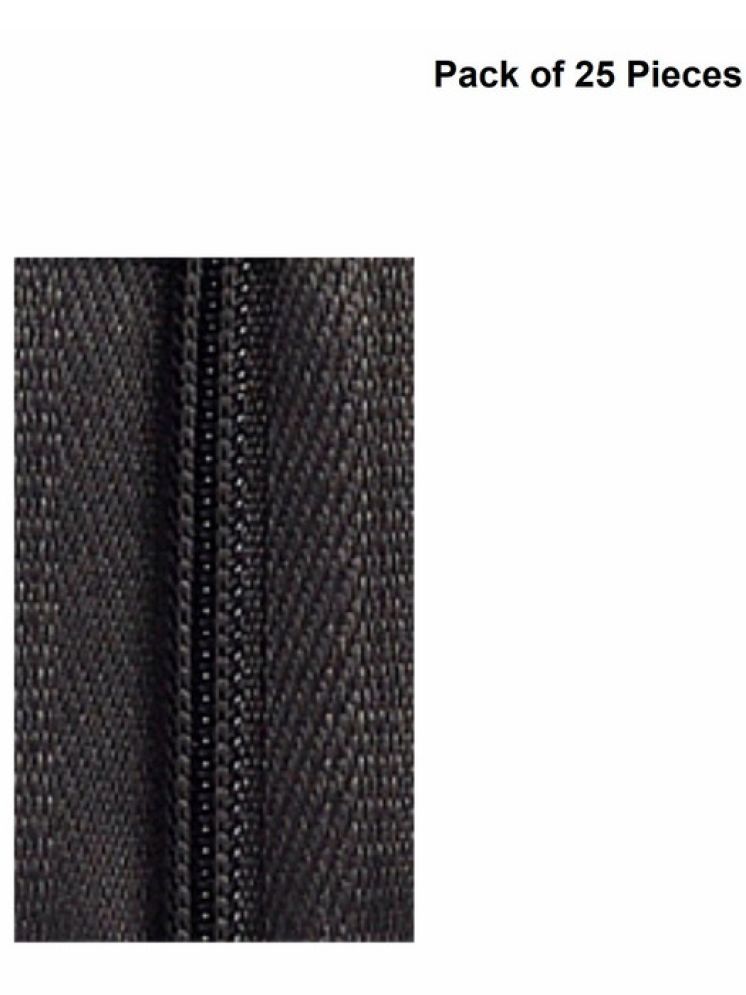     			Jyoti Zipper - CFC Size 3 - Color 21 (25 Zips of 8 Inches) Open-Ended, Ideal for Tailoring, Crafts, Fashion, Dressmaking | Zips Used in Stitching, Sewing, Pants, Bags - Pack of 25 Pieces