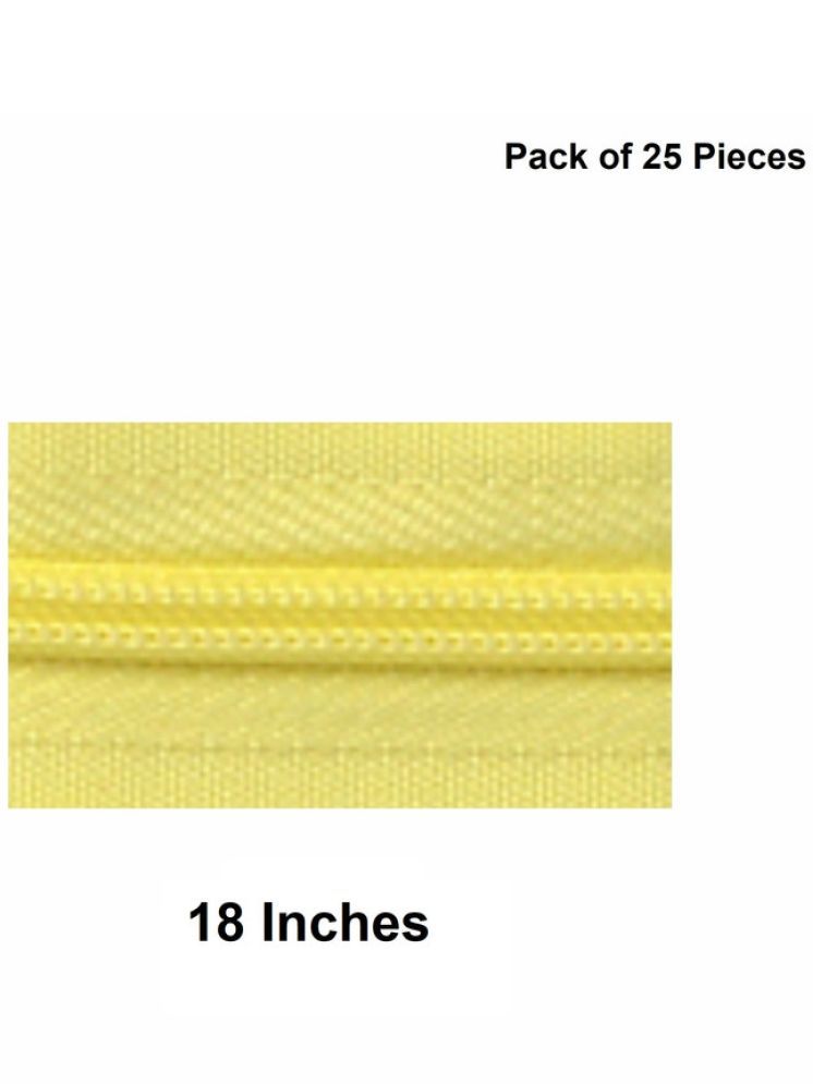     			Jyoti Zipper - Concealed Size 3 - Color 19 (25 Zips of 18 Inches) Open-Ended, Ideal for Tailoring, Crafts, Fashion, Dressmaking | Zips Used in Stitching, Sewing, Pants, Bags - Pack of 25 Pieces