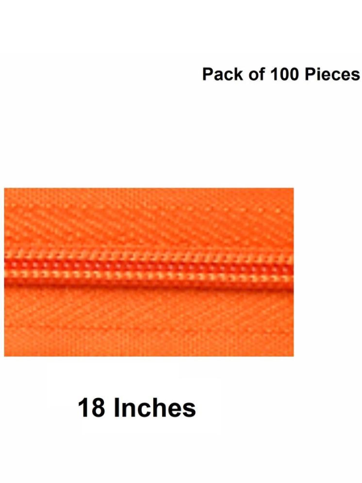     			Jyoti Zipper - Concealed Size 3 - Color 28 (100 Zips of 18 Inches) Open-Ended, Ideal for Tailoring, Crafts, Fashion, Dressmaking | Zips Used in Stitching, Sewing, Pants, Bags - Pack of 100 Pieces