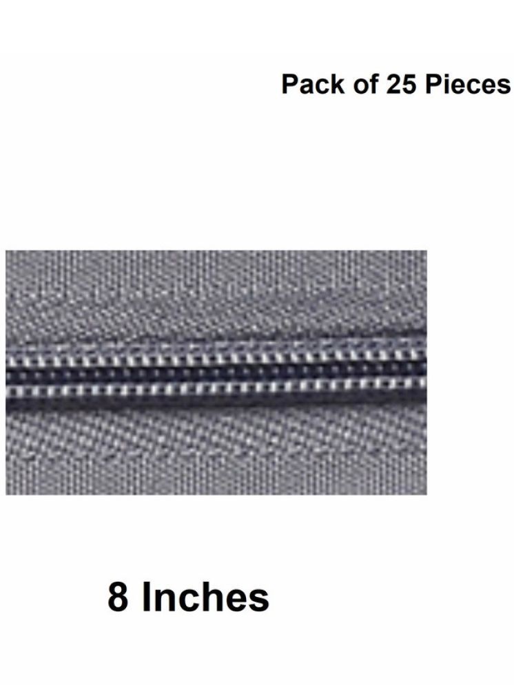     			Jyoti Zipper - Concealed Size 3 - Color 11 (25 Zips of 8 Inches) Open-Ended, Ideal for Tailoring, Crafts, Fashion, Dressmaking | Zips Used in Stitching, Sewing, Pants, Bags - Pack of 25 Pieces