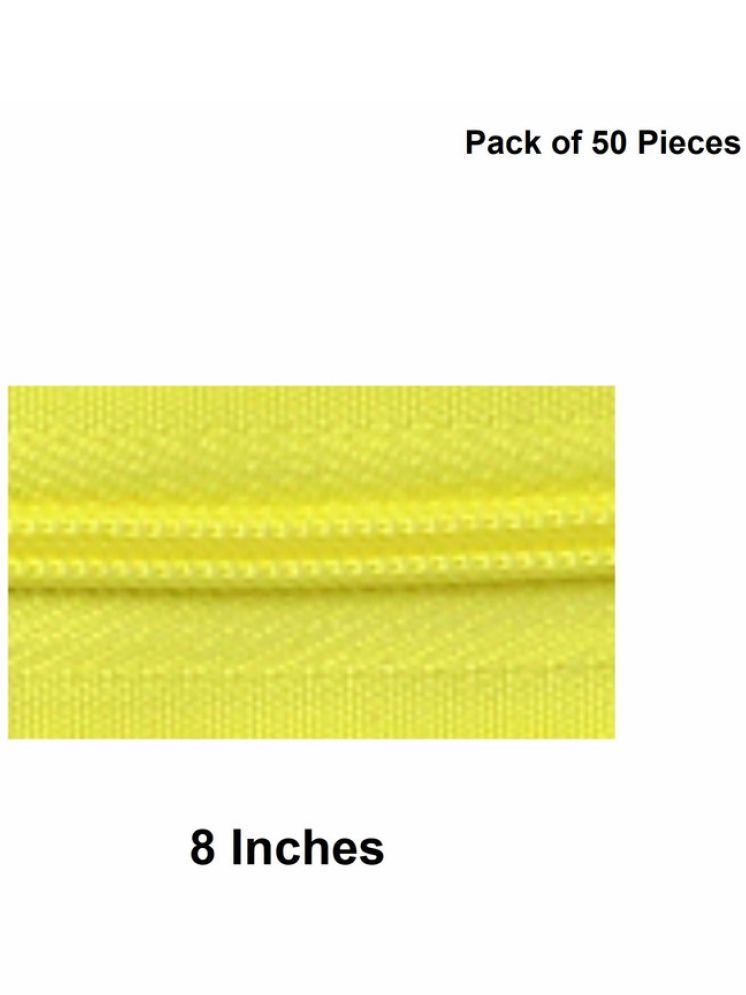     			Jyoti Zipper - Concealed Size 3 - Color 20 (50 Zips of 8 Inches) Open-Ended, Ideal for Tailoring, Crafts, Fashion, Dressmaking | Zips Used in Stitching, Sewing, Pants, Bags - Pack of 50 Pieces