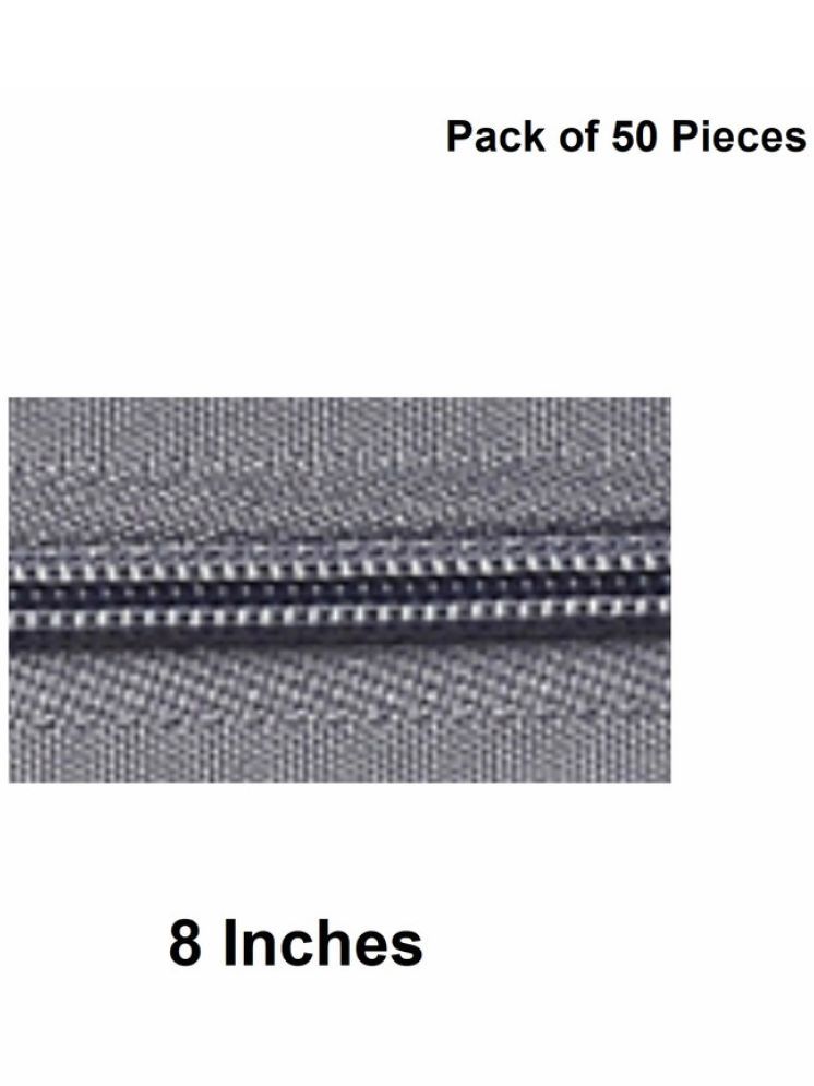     			Jyoti Zipper - Concealed Size 3 - Color 11 (50 Zips of 8 Inches) Open-Ended, Ideal for Tailoring, Crafts, Fashion, Dressmaking | Zips Used in Stitching, Sewing, Pants, Bags - Pack of 50 Pieces