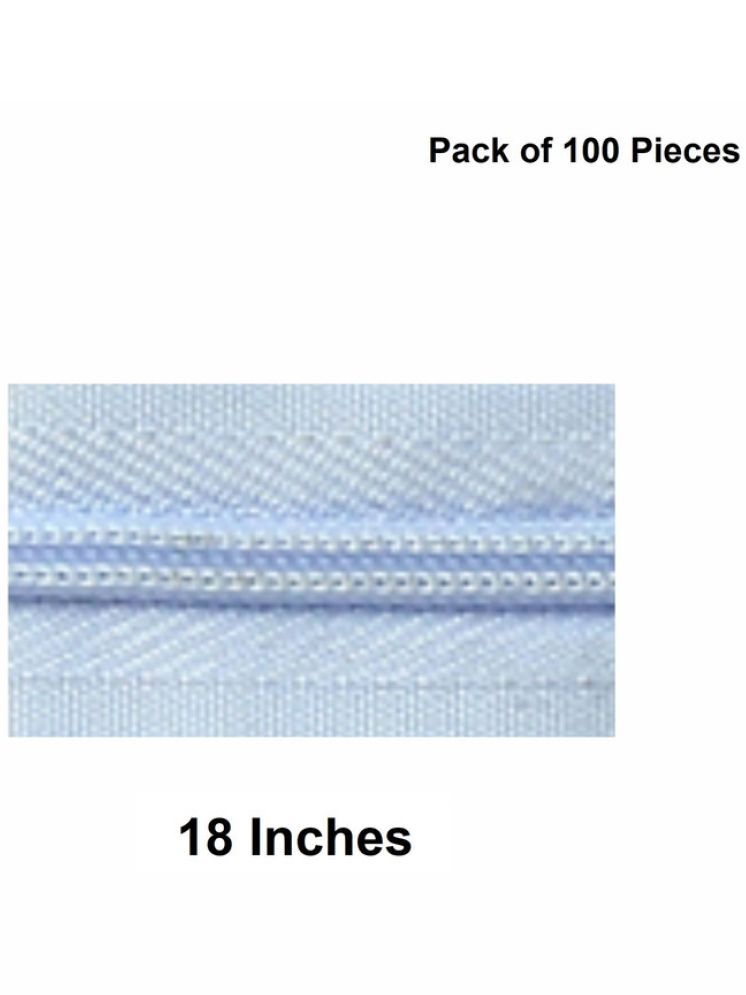     			Jyoti Zipper - Concealed Size 3 - Color 10 (100 Zips of 18 Inches) Open-Ended, Ideal for Tailoring, Crafts, Fashion, Dressmaking | Zips Used in Stitching, Sewing, Pants, Bags - Pack of 100 Pieces