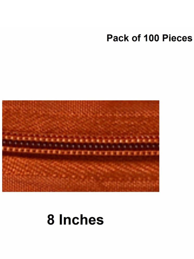     			Jyoti Zipper - Concealed Size 3 - Color 40 (100 Zips of 8 Inches) Open-Ended, Ideal for Tailoring, Crafts, Fashion, Dressmaking | Zips Used in Stitching, Sewing, Pants, Bags - Pack of 100 Pieces