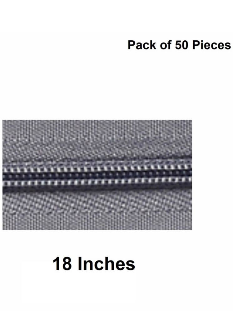     			Jyoti Zipper - Concealed Size 3 - Color 11 (50 Zips of 18 Inches) Open-Ended, Ideal for Tailoring, Crafts, Fashion, Dressmaking | Zips Used in Stitching, Sewing, Pants, Bags - Pack of 50 Pieces